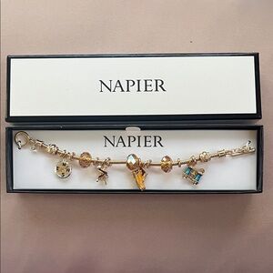 ❤️‍🔥 3 for $25 (bundle) Napier Gold Charm Bracelet NWT